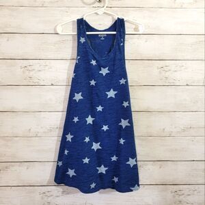 Gymboree Denim Blue Stars Print Tank Dress Sun Dress Summer Play Size 4T